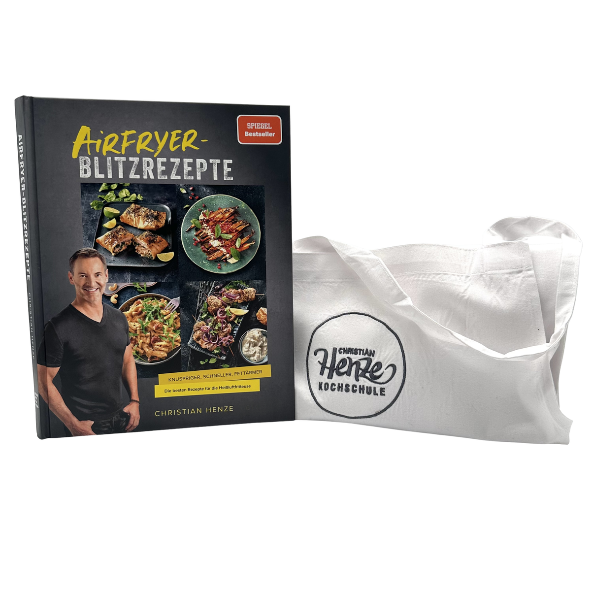 Airfryer – Blitzrezepte & weißer Christian Henze Schürze