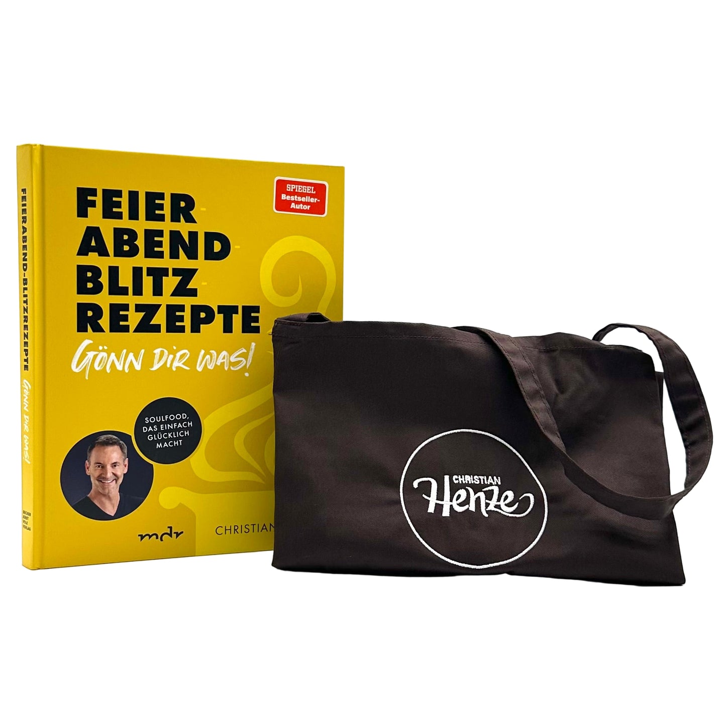 Feierabend Blitzrezepte „Gönn dir was“ & braune Christian Henze Schürz