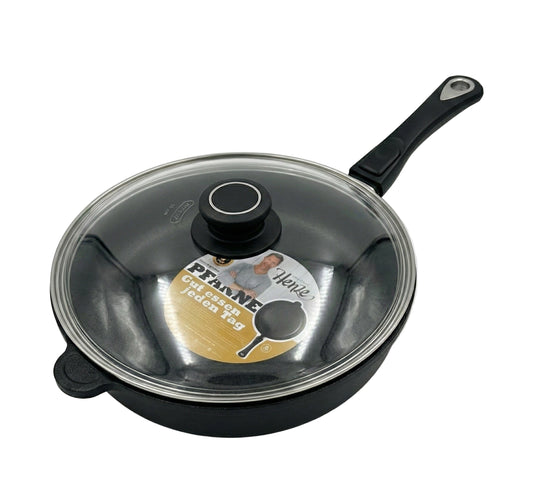 Christian Henze Pfanne mit Deckel im Set (Ø 28 cm)
