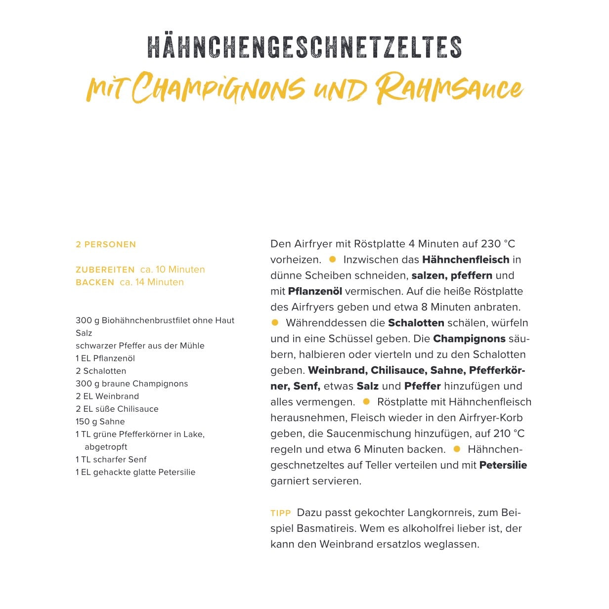 Blitzrezepte AIRFRYER - handsigniert
