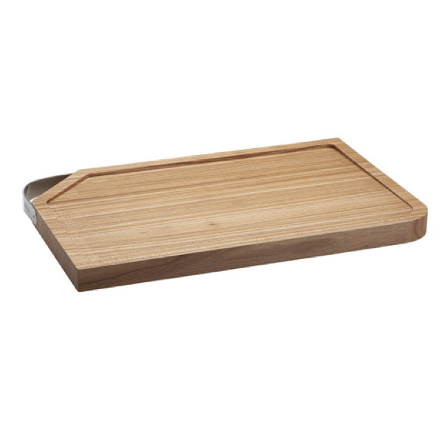 Schneidebrett 36 x 24 cm mit Edelstahlgriff