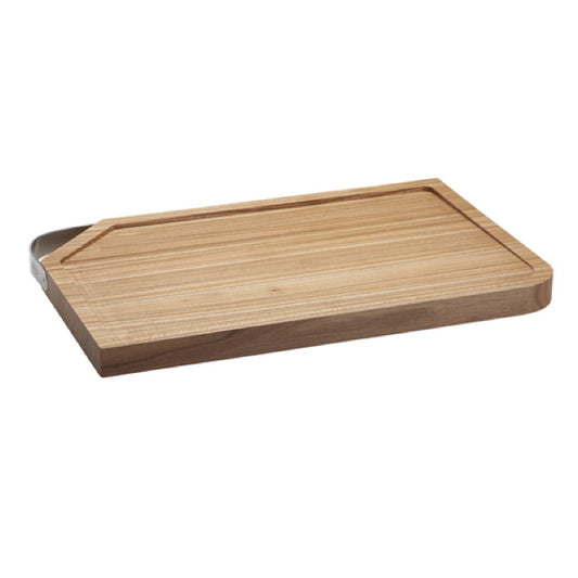 Schneidebrett 48 x 32 cm mit Edelstahlgriff
